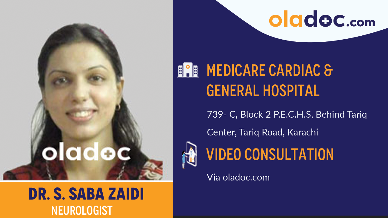 Practice location of  Dr. S. Saba Zaidi